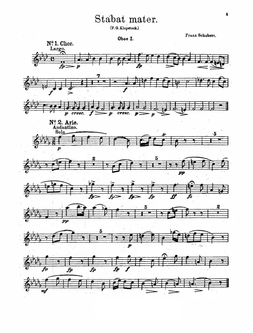 Oboe 1, 2