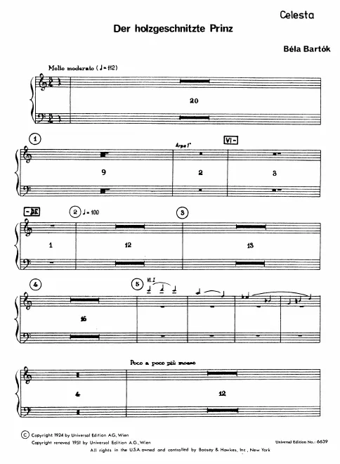 Celesta (2/4 hands)