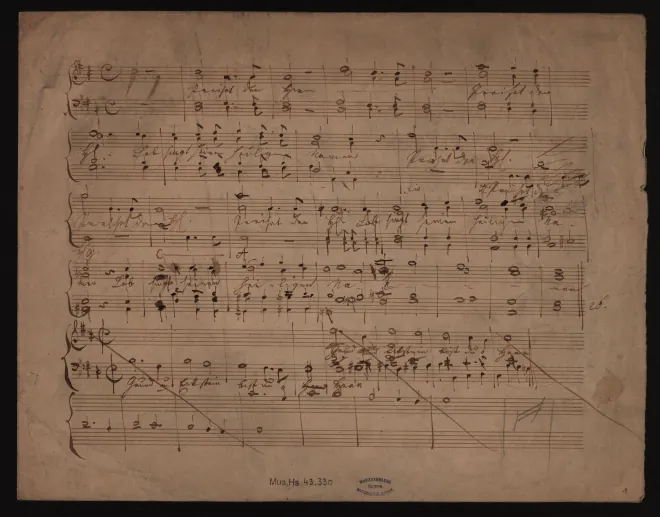 Manuscript Fragment (Vocal Score)