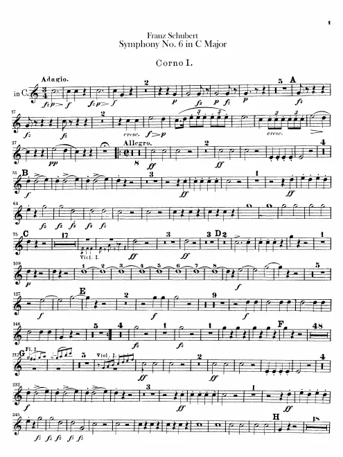 Horn 1, 2 (C, F)