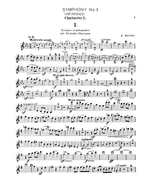 Clarinet 1, 2 (A)