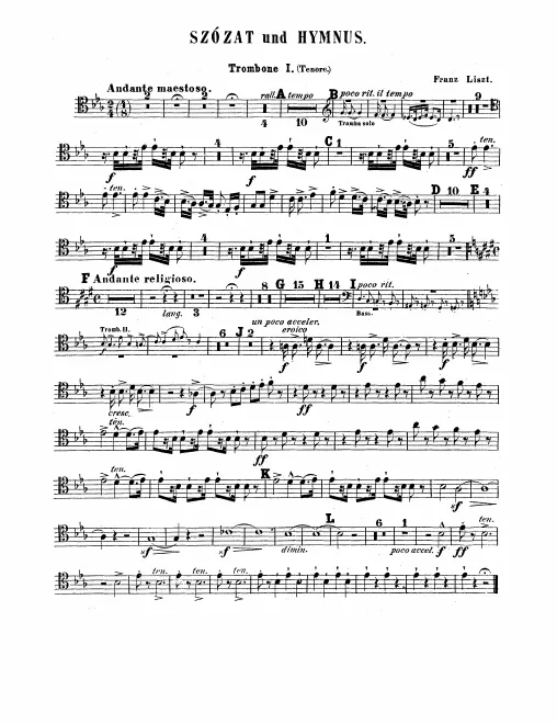Trombone 1, 2, 3, Tuba
