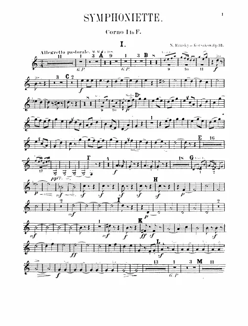Horn 1, 2, 3, 4 (F)