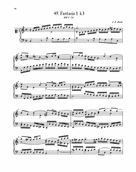 Sinfonias (Fantasias), BWV 787-801