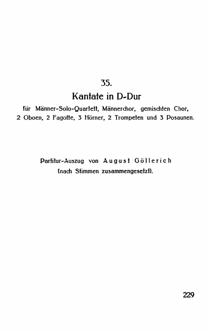 Choral Score (unaccompanied)