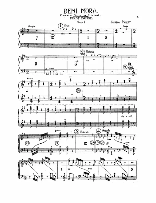 Harp 1, 2, Harp (if only one available)