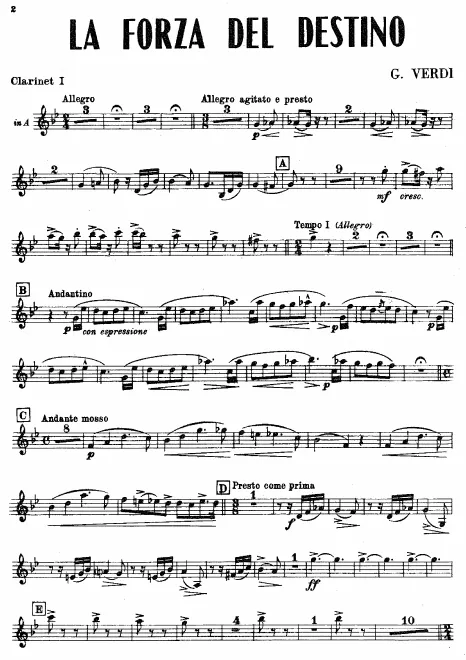 Clarinet 1, 2 (A)