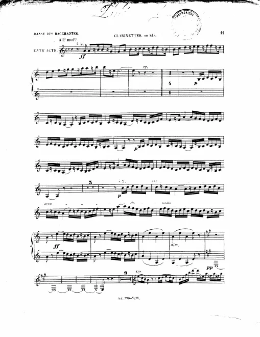 Clarinet 1/2 (B♭)