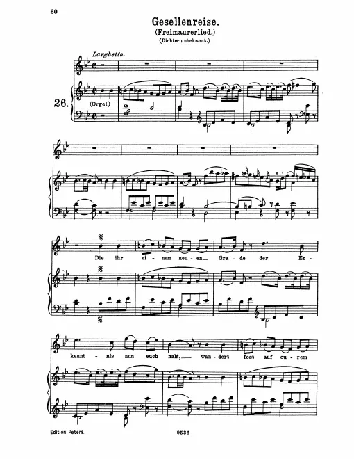 Complete Score (original / high voice, )