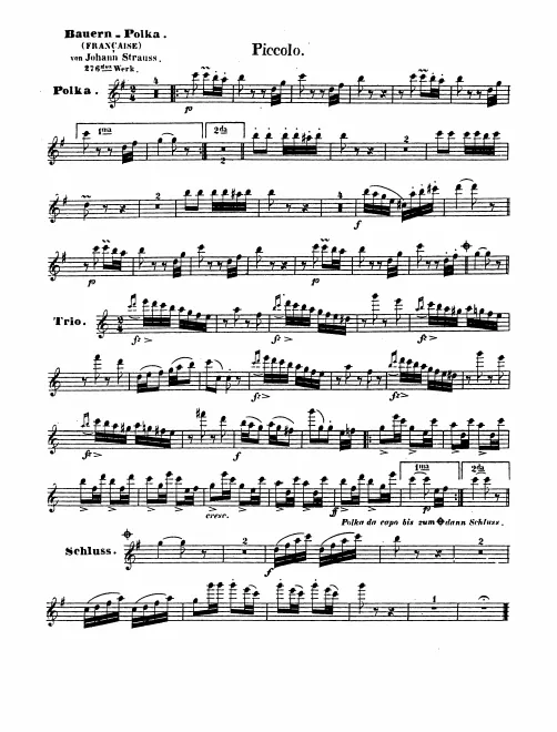 Piccolo, Flute