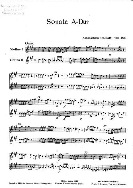 Violins I, II