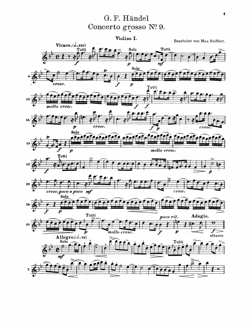 Violins I (Concertino/Ripieno)