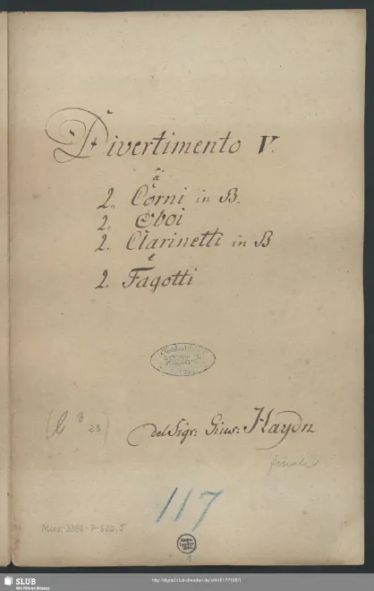 Divertimento in , Hob.II:43