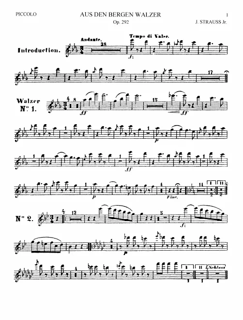 Piccolo, Flute