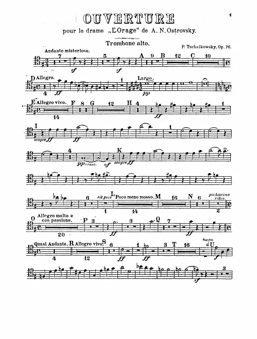 Trombone 1, 2, 3, Tuba
