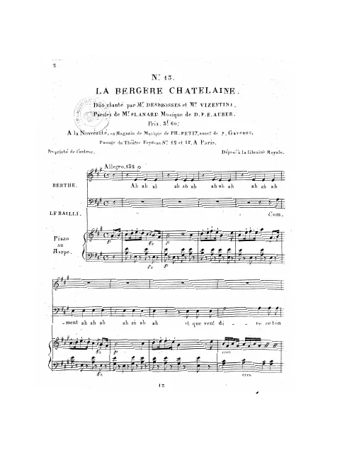 No.13, Duo: "Ah, ah, ah" (Act III, No.12)