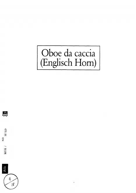 Oboe da Caccia (English Horn)