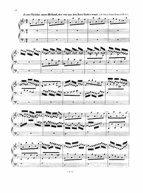 20. Jesus Christus, unser Heiland, der von uns den Zorn Gottes wand, BWV 688