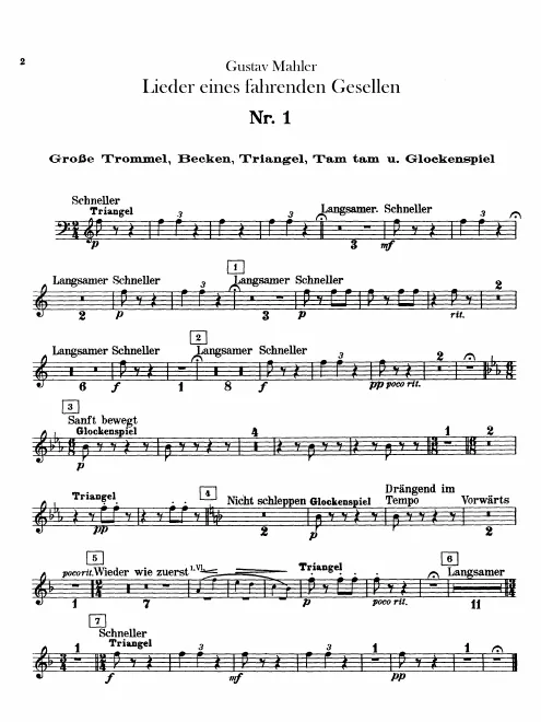 Bass Drum/Cymbals/Triangle/Tam-Tam/Glockenspiel