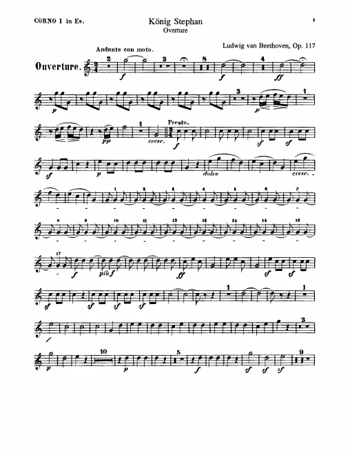 Horn 1, 2, 3, 4 (E, C)