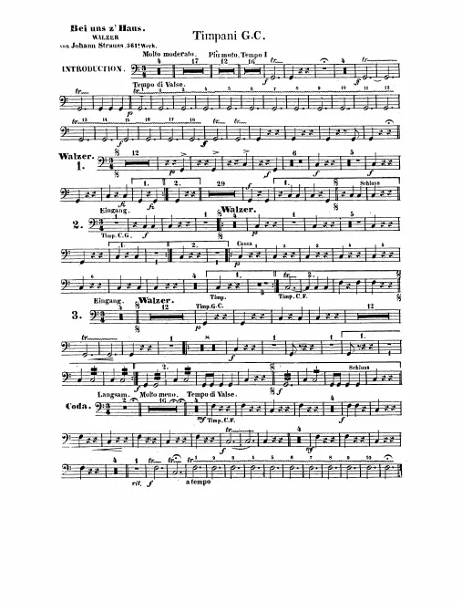 Timpani/Bass Drum, Snare Drum