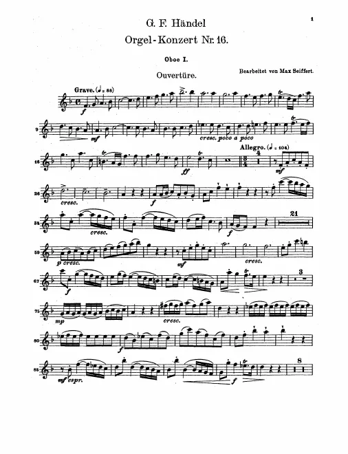Oboe 1, 2