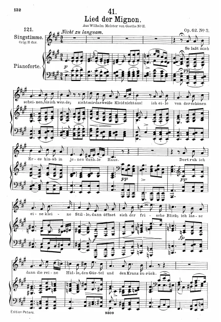 Complete Score (Medium voice, transposed to )