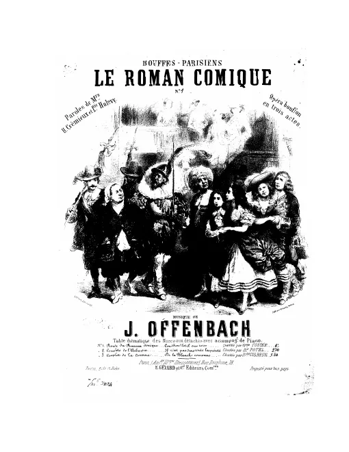 No.1, Ronde du roman comique: "Comédien! est-il sur terre"
