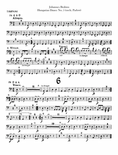 Timpani, Tambourine/Cymbals
