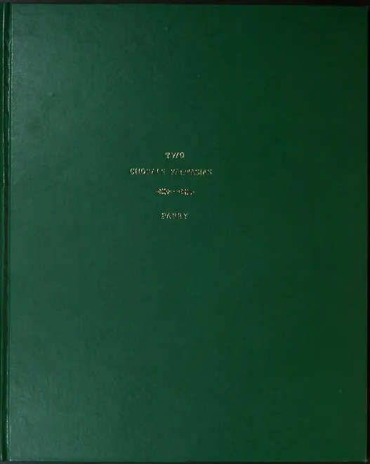 2. On an Old English Tune 3. The Old Hundredth