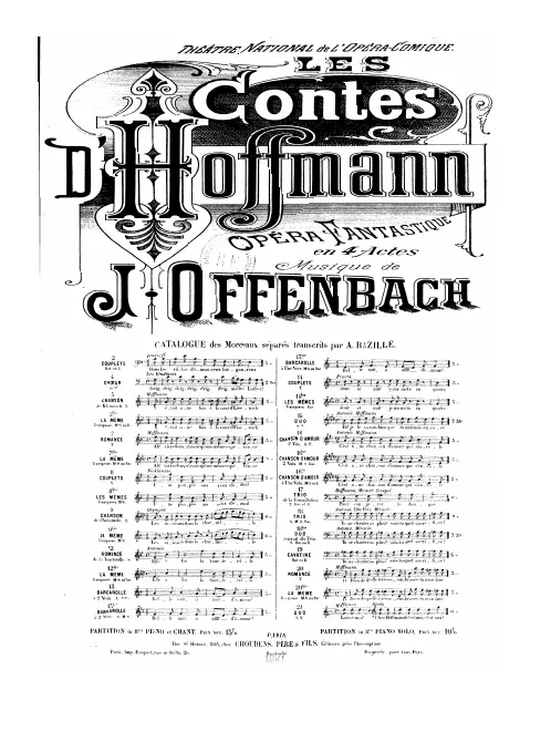 No.19, Cavatine: "Tu ne chanteras plus" (C major)