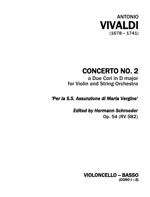 Cellos/Basses (Coro I/II)