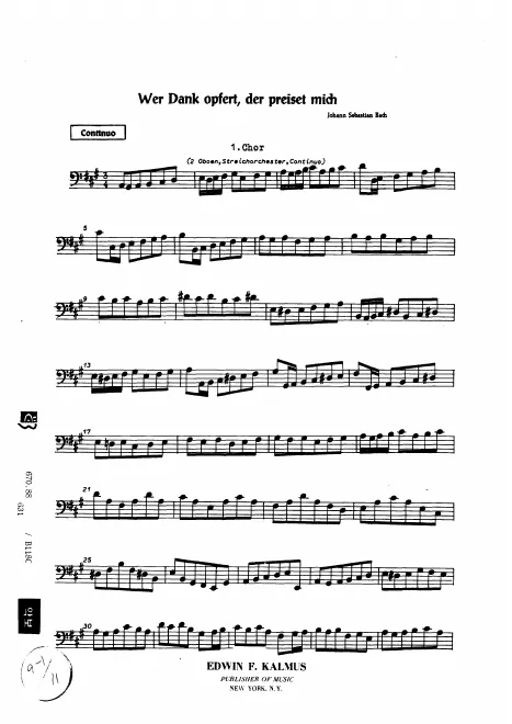 Continuo (Cellos/Basses)