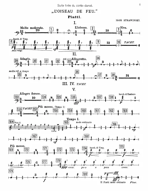 Cymbals, Xylophone, Bass Drum, Tambourine, Bells, Triangle