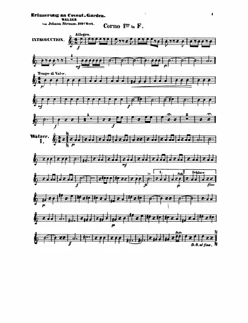 Horn 1, 2, 3, 4 (F)