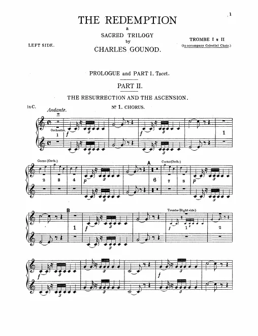 Trumpet 1/2, 3/4 (accompanying Celestial Choir) (C)