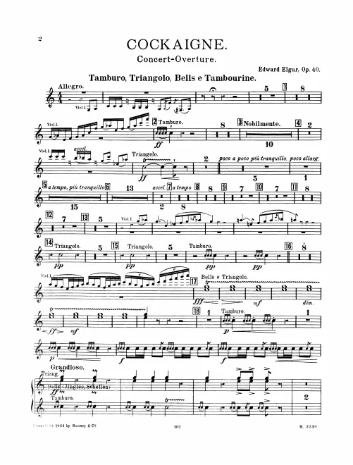 Percussion 1 (Drum, Triangle, Bells, Tambourine)
