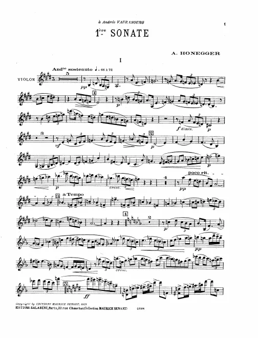 Complete Score and Violin Part