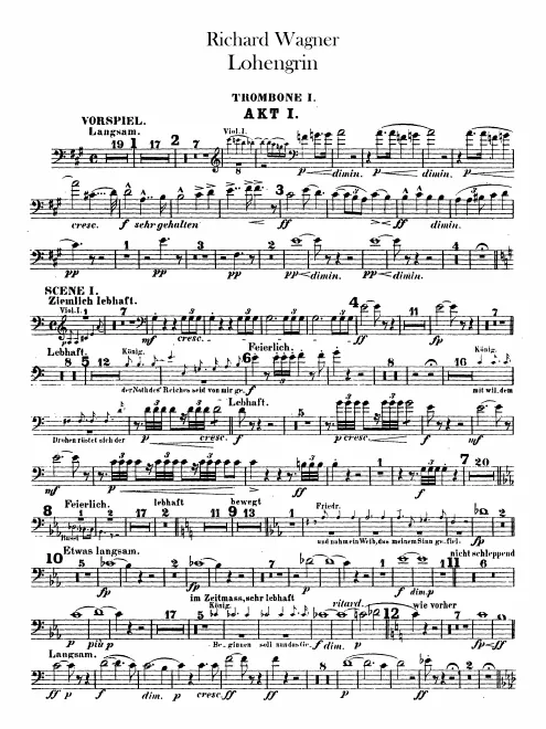 Trombone 1, 2, 3, Tuba