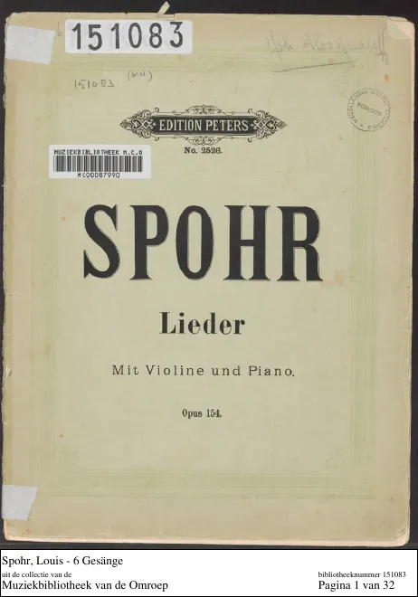 Complete Score and Violin Part (color)