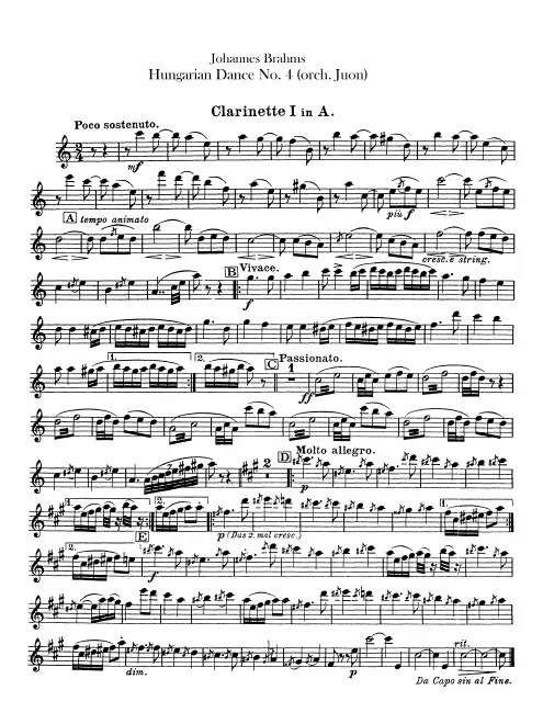 Clarinet 1, 2 (A)