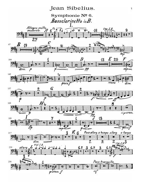 Bass Clarinet (B)