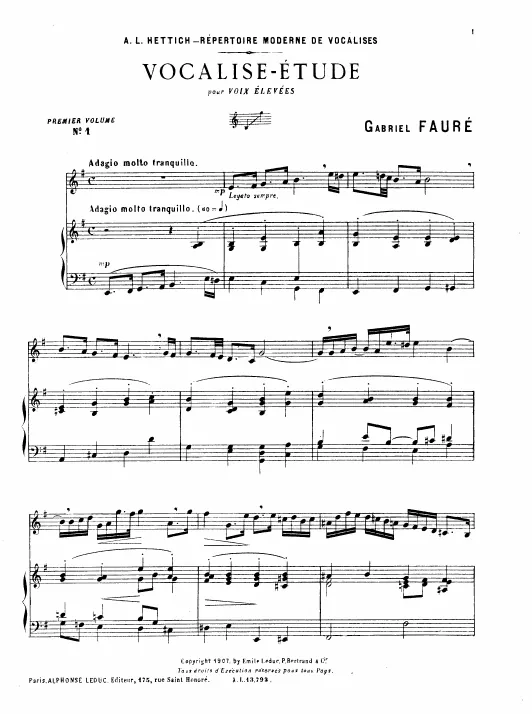 Complete Score (high voice, )