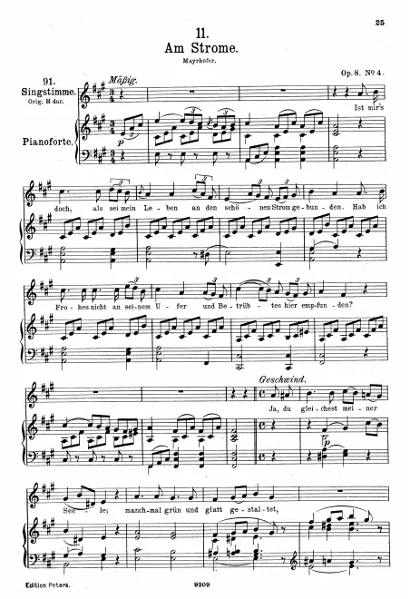 Complete Score (Medium voice, transposed to )