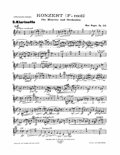 Clarinet 2 (B♭, A)