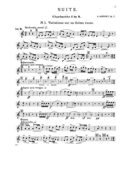 Clarinet 1, 2 (A/B)