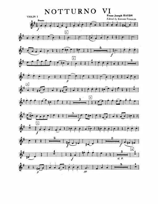 Violins I/(Clarinet 1 (C))