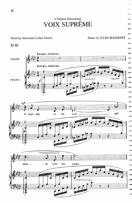 Complete Score (A Major: medium or high voice and piano)
