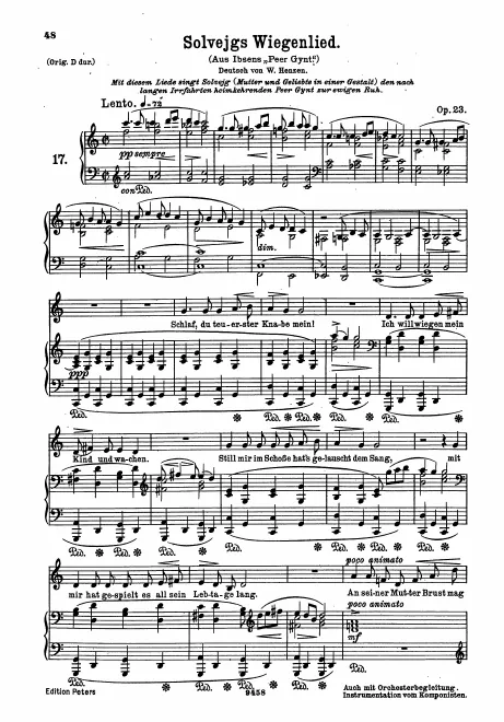 Complete Score (transposed down to )