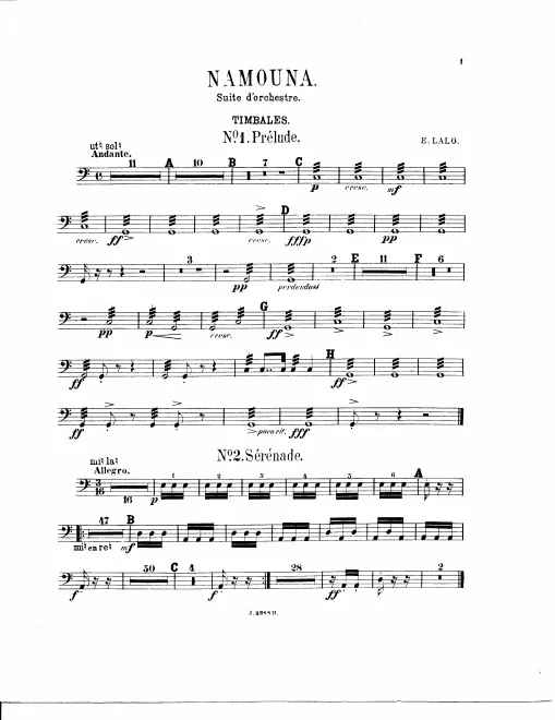 Timpani, Bass Drum/Triangle, Snare Drum/Cymbals